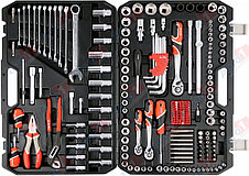 Набор инструментов 1/2" 3/8" 1/4" XXL 225 предметов YATO YT-38941, фото 3