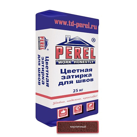 Затирочная смесь Perel RL 0438 Кирпичная 25 кг