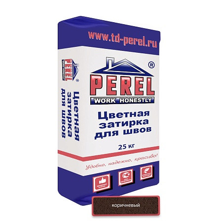 Затирочная смесь Perel RL 0450 Коричневая 25 кг