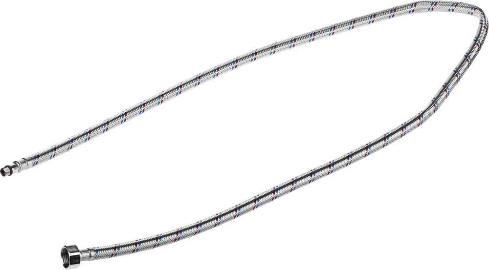 STAYER 1/2″, 1.2 м, гайка-штуцер, гибкая подводка с укороченным штуцером для смесителей, Professional