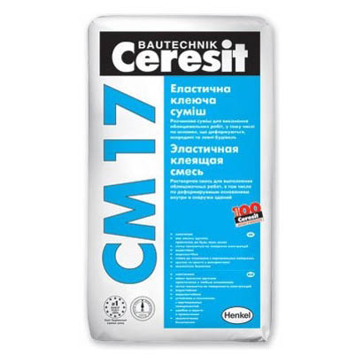 Клей плиточный Ceresit  CM 17 Для приклеивания плитки к критичным основаниям.