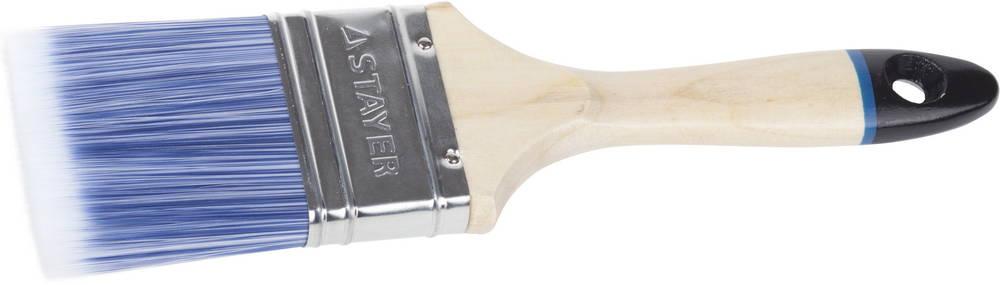STAYER AQUA, 63 мм, 2.5″, искусственная щетина, деревянная ручка для воднодисперсионных и акриловых ЛКМ,