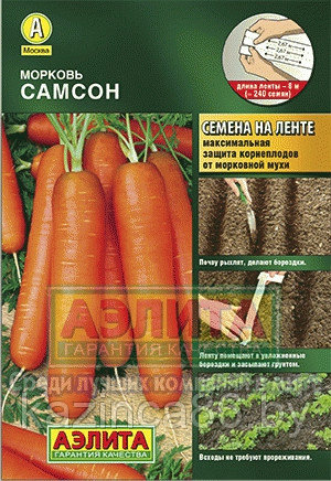 Морковь столовая Самсон (на ленте) - фото 1 - id-p33570649