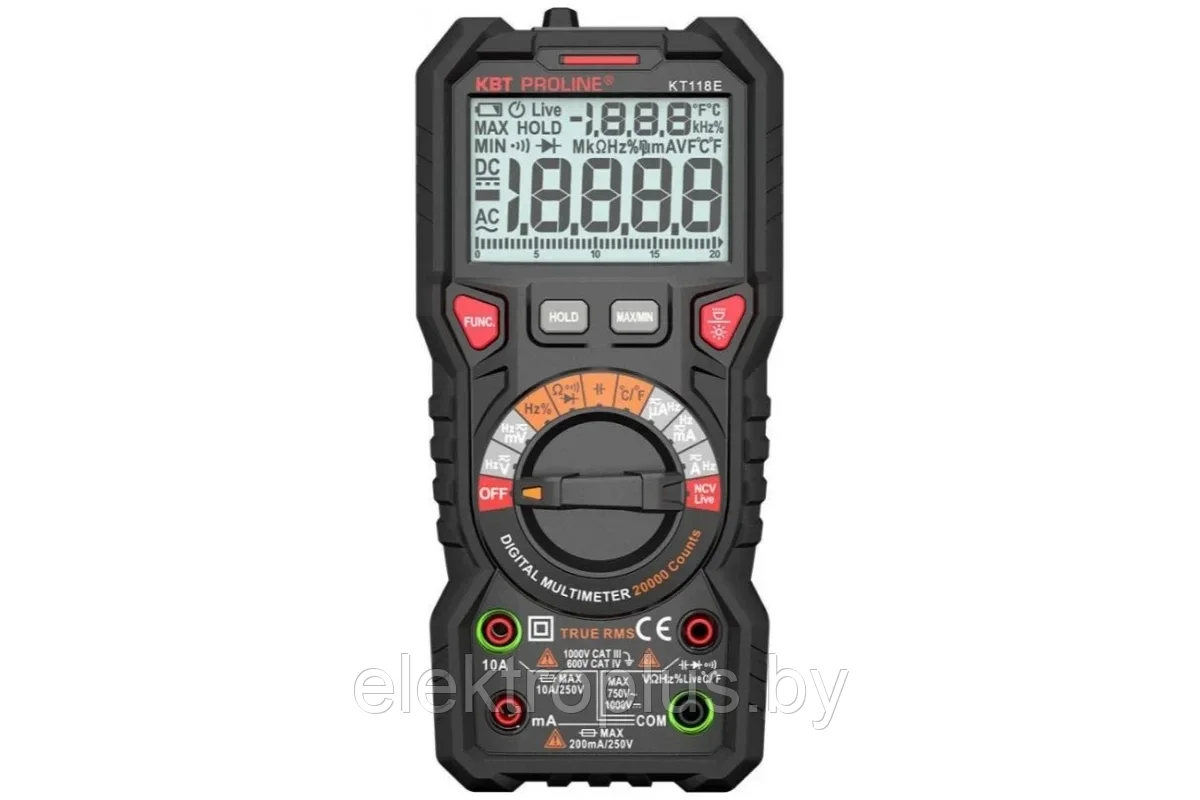 Мультиметр цифровой KT 118Е "PROLINE" (КВТ)