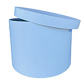 Коробка шляпная с крышкой, D40/H30 см, белый