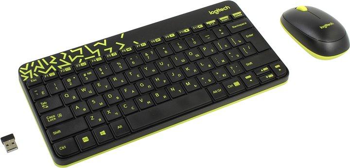 Logitech Wireless Combo MK240 Nano (Кл-ра, FM,USB+Мышь 3кн,Roll,FM, USB) 920-008213