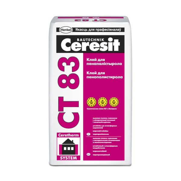 Клей для теплоизоляции Ceresit CT 83 25 кг