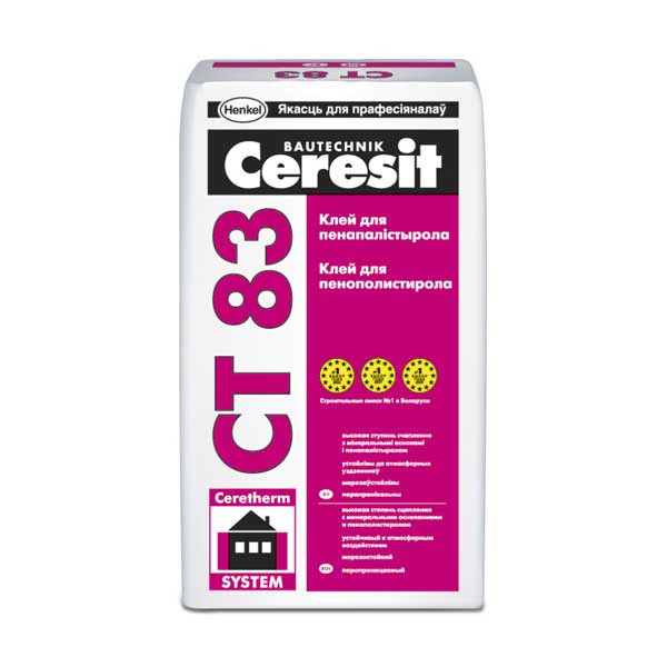 Клей для теплоизоляции Ceresit CT 83 25 кг - фото 1 - id-p33571192