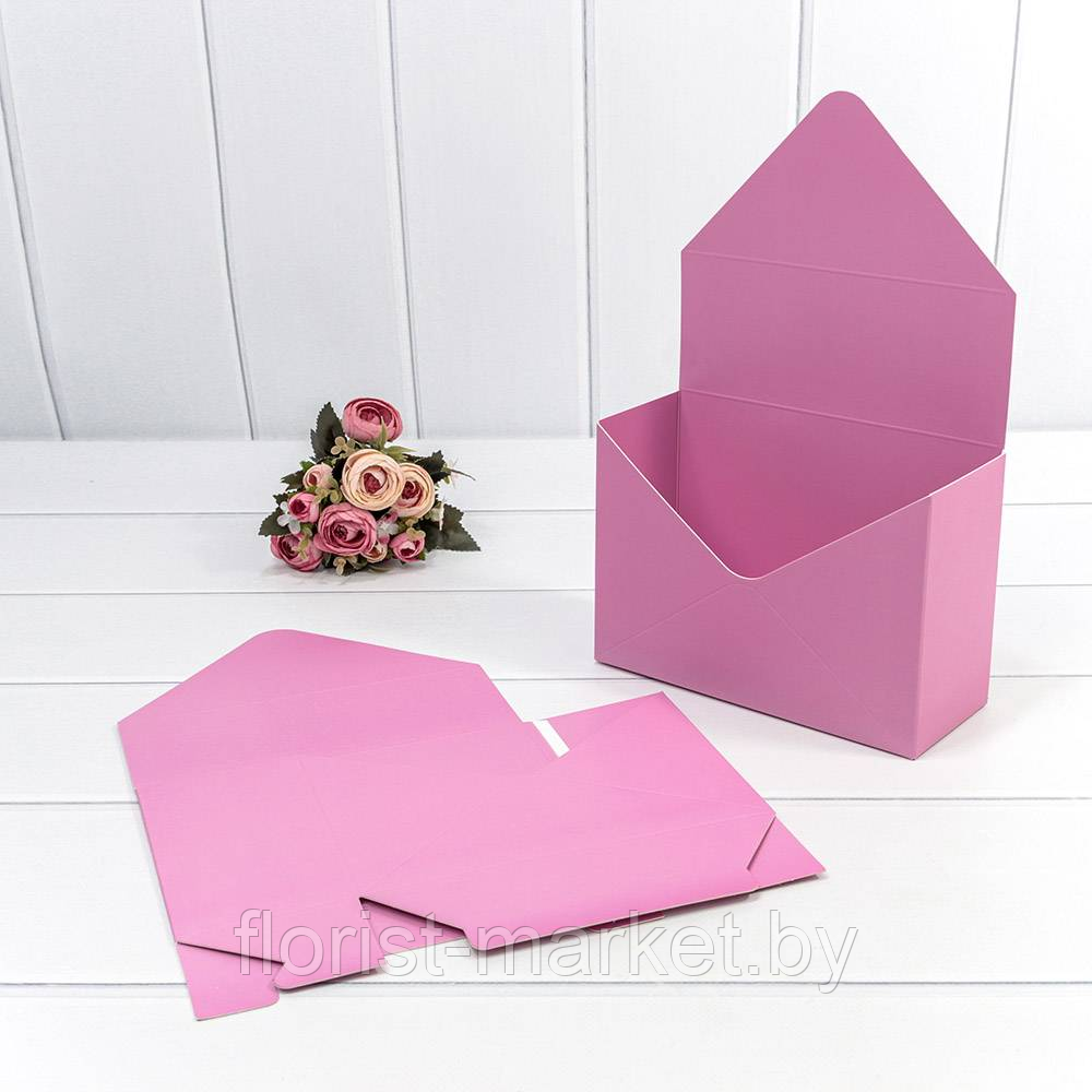 Коробка "Конверт" 20*30*8, светло-пурпурный