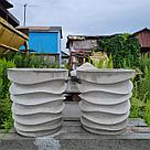 Цветочница бетонная "Витая" 400х380х300 мм., фото 2