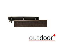 Заглушка торцевая пластиковая Outdoor для доски 115*22 мм коричневая