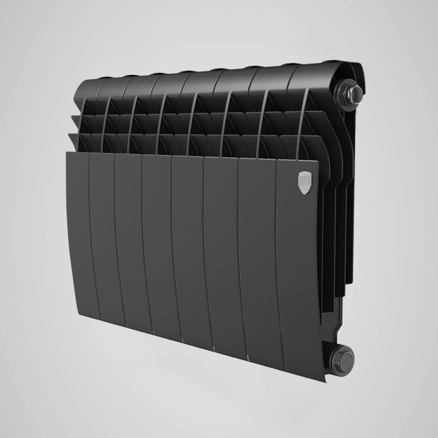 Биметаллический радиатор Royal Thermo Biliner 350 (6 секций черный)