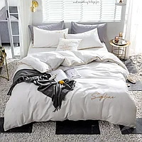 Комплект постельного белья 2-x спальный MENCY ЖАТКА Белый