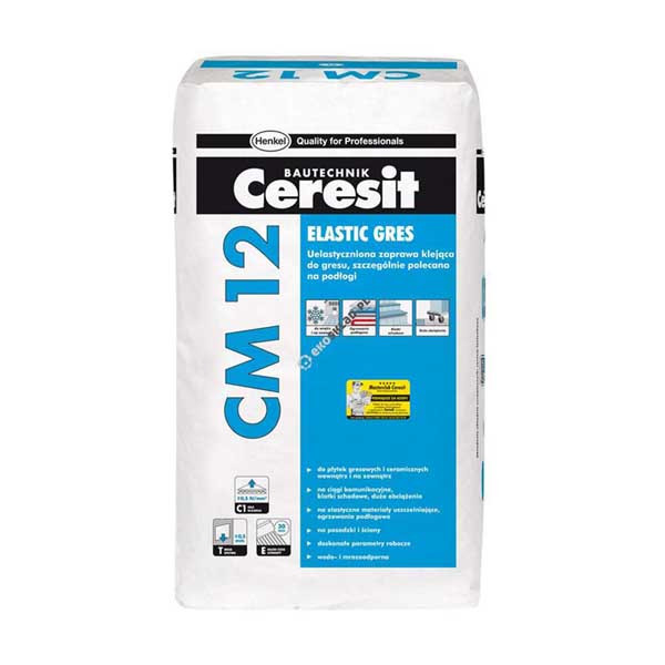 Клей для плитки ГРЕС Ceresit CM 12 25 кг