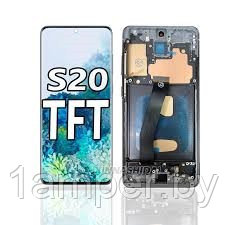 Дисплей для Samsung Galaxy S20/G980/G981 В сборе с тачскрином. С рамкой. Черный