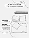 Комплект постельного белья 2-x спальный MENCY ЖАТКА Черный, фото 4