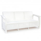 Диван садовый Ротанг Плюс 188×70×79 см Белый, фото 2