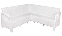 Диван садовый угловой Ротанг Плюс 200x200x79 см Белый