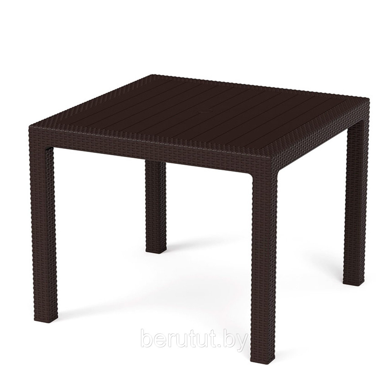 Стол садовый Ротанг Плюс 94x94x74 cм Мокко