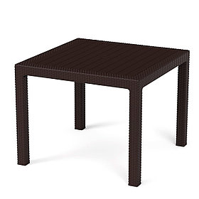 Стол садовый Ротанг Плюс 94x94x74 cм Мокко