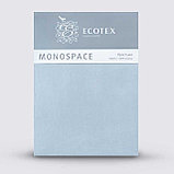 Простыня Евро 220*240 серо-голубая сатин Моноспейс ECOTEX, фото 2