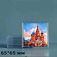 Акриловый магнит заготовка 65х65 мм квадрат