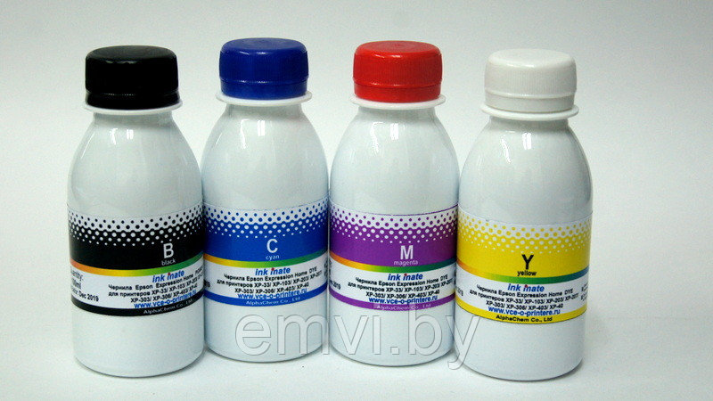 Комплект чернил XP серии 4 цвета 100мл для Epson XP-103/ XP-403