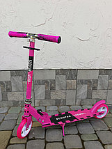 Двухколесный самокат Scooter 2021PN розовый, от 4 лет, фото 2