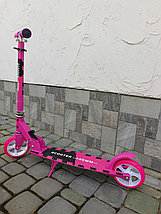 Двухколесный самокат Scooter 2021PN розовый, от 4 лет, фото 2
