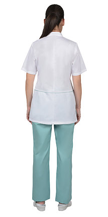 Костюм СИРИУС-ЛАУРА женский белый с мятным, фото 2