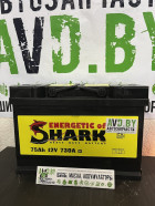 Автомобильный аккумулятор Energetic of Shark 75Ah 730A R+