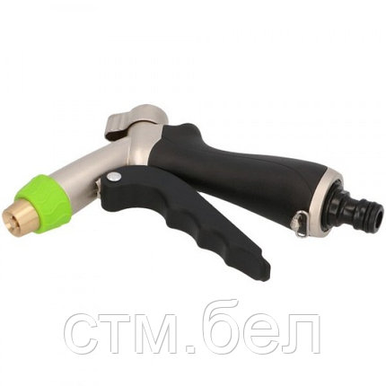 Пистолет поливочный FORESTER металлич. TPR со стопом (60), фото 2