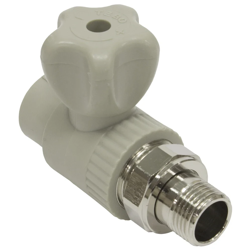 Кран шаровый для радиатора прямой d25x3/4” TEBO