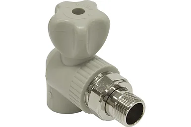 Кран шаровый для радиатора угловой d25x3/4” TEBO
