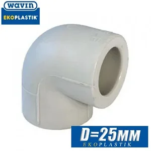Угол d25x90° Wavin Ekoplastik