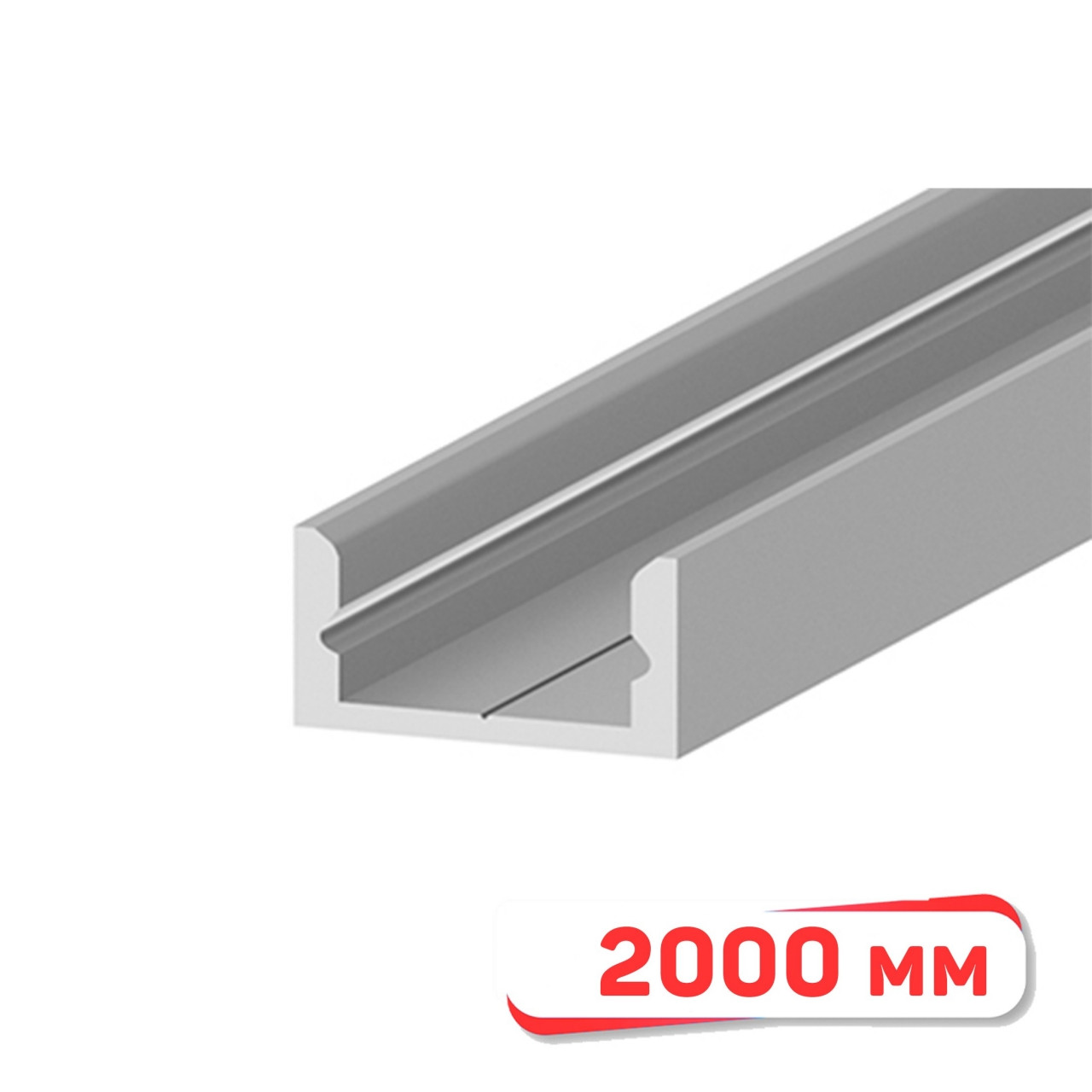 1607-N Накладной профиль для светодиодной ленты, 2000 мм