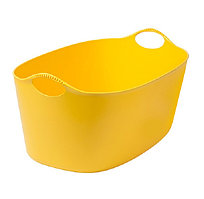 IKEA/ ТОРКИС гибкая корзина д/белья, 35 л, желтый