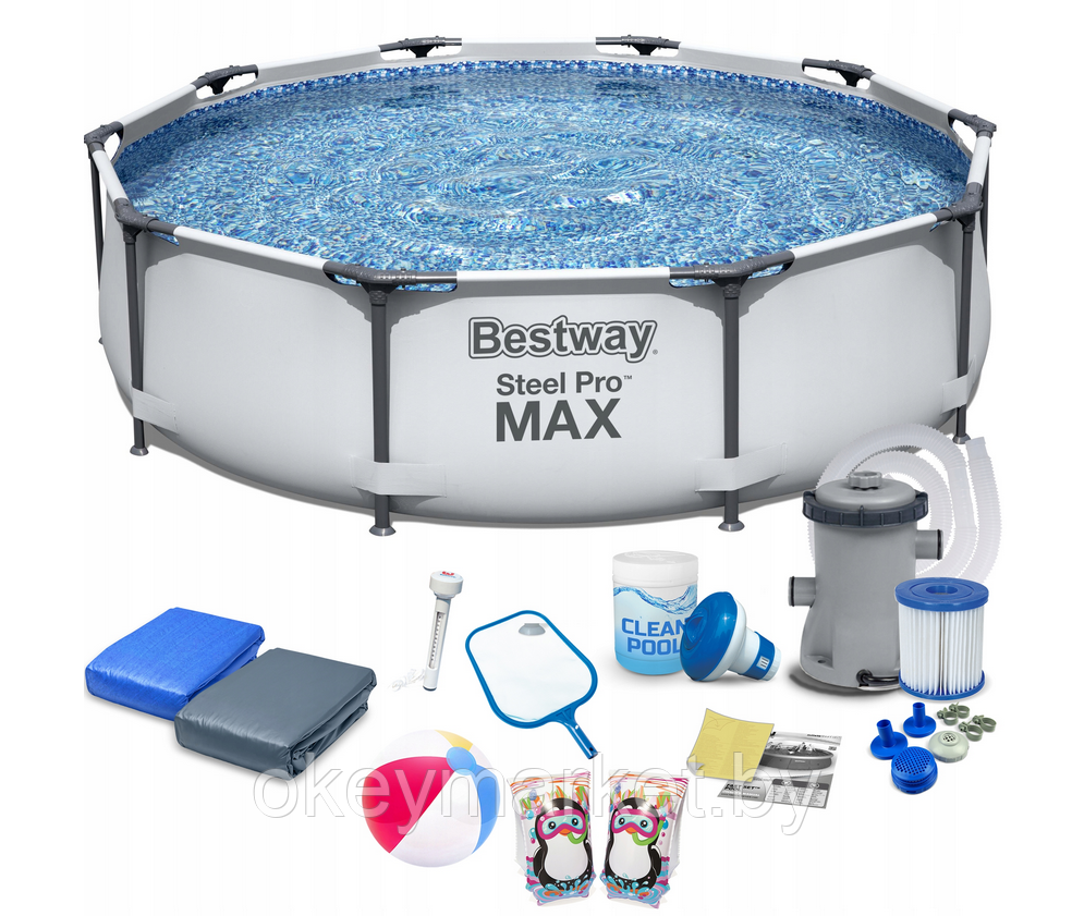Каркасный бассейн Bestway Steel Pro Max 56408 (305х76) 15в1
