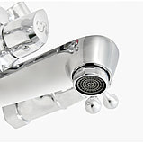 Смеситель Eleanti 0402.896 двуручный ванно-душевой с коротким изливом, фото 3