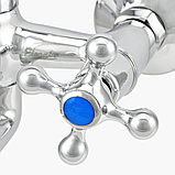 Смеситель Eleanti 0402.896 двуручный ванно-душевой с коротким изливом, фото 5