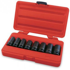 Набор головок ударных 1/2" 17-27 5мм 8шт TOPTUL JGAI0802, фото 2