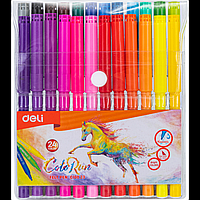 Фломастеры ColoRun, 24 шт, Deli