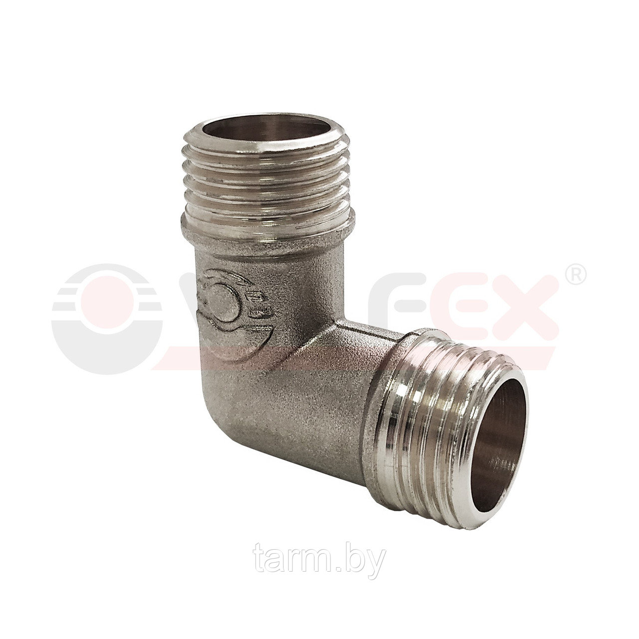 Угольник 1/2" НАР-НАР никелированный Valfex