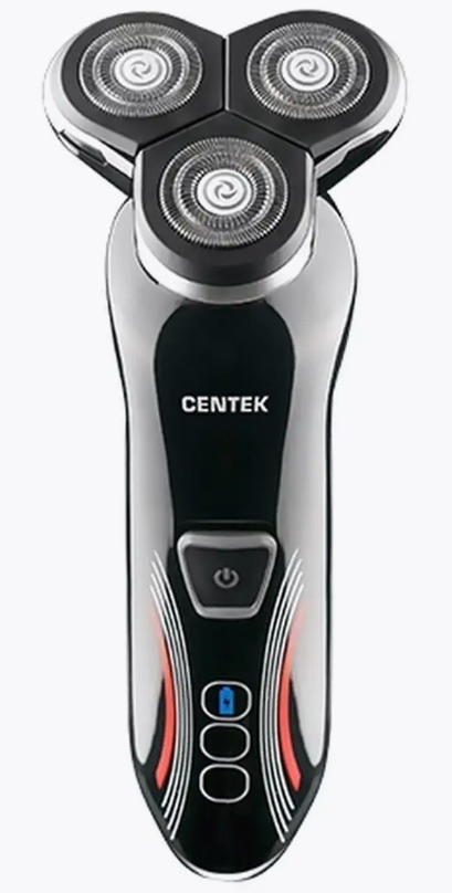 Аккумуляторная роторная электробритва для мужчин Centek CT-2159 мужская бритва сухое влажное бритье