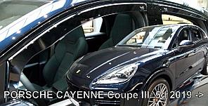 Ветровики вставные для Porsche Cayenne Coupe III (2019-) 5D / Порш Кайен Купе [26310] (HEKO)