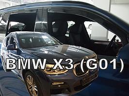 Ветровики для BMW X3 G01 (2017-) / БМВ Х3 [11169] (HEKO)