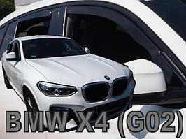 Ветровики для BMW X4 G02 (2018-) / БМВ Х4 [11179] (HEKO)