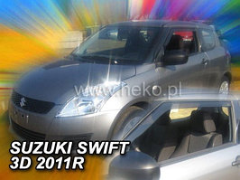 Ветровики вставные для Suzuki Swift (2010-2017) 3 двери / Сузуки Свифт [28643] (HEKO)