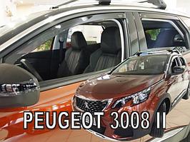 Ветровики вставные для Peugeot 3008 (2017-) / Пежо [26157] (HEKO)