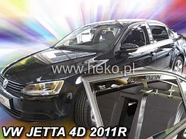 Ветровики вставные для Volkswagen Jetta (2011-) седан / Фольксваген Джетта [31186] (HEKO)